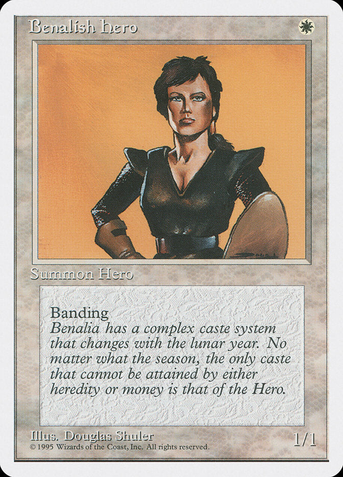 Benalish Hero, Fourth edition Card Art