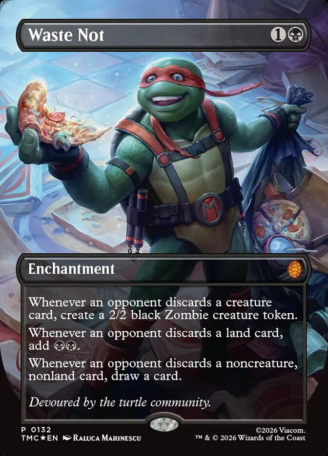 Waste Not, Teenage Mutant Ninja Turtles Eternal Card Art