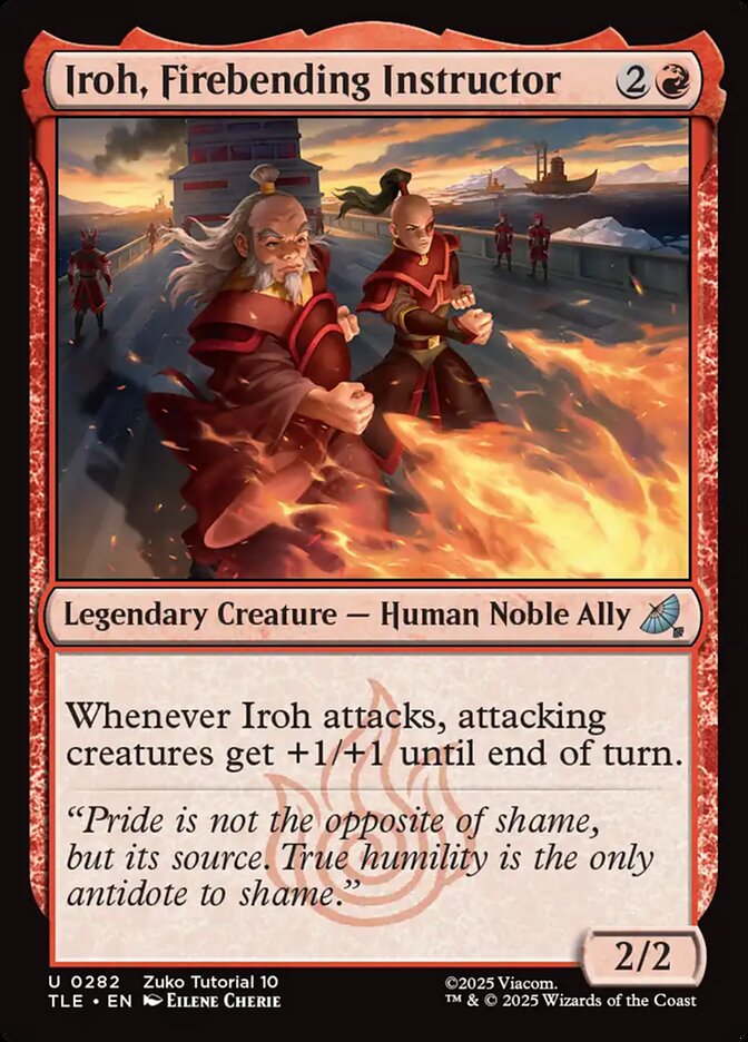 Iroh, Firebending Instructor, Avatar: The Last Airbender Eternal Card Art