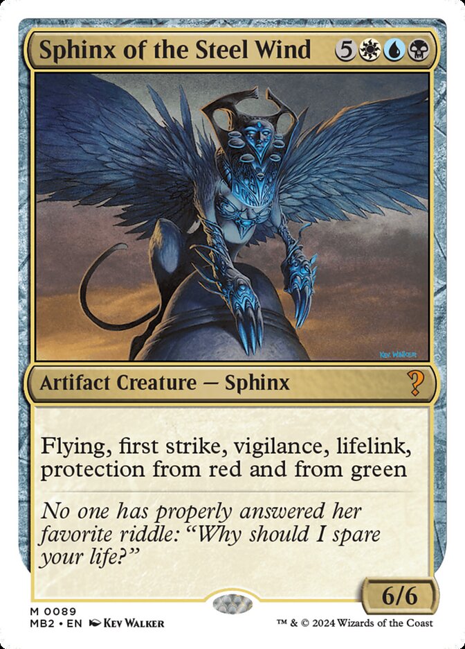 Sphinx of the Steel Wind, Mystery Booster 2 Card Art