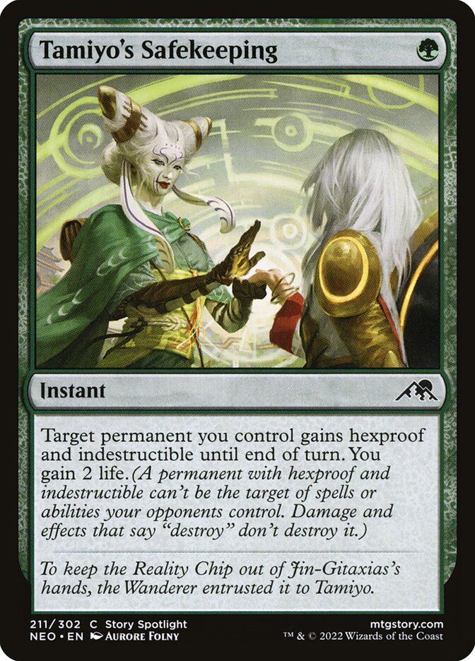 Tamiyo's Safekeeping, Kamigawa: neon dynasty Card Art