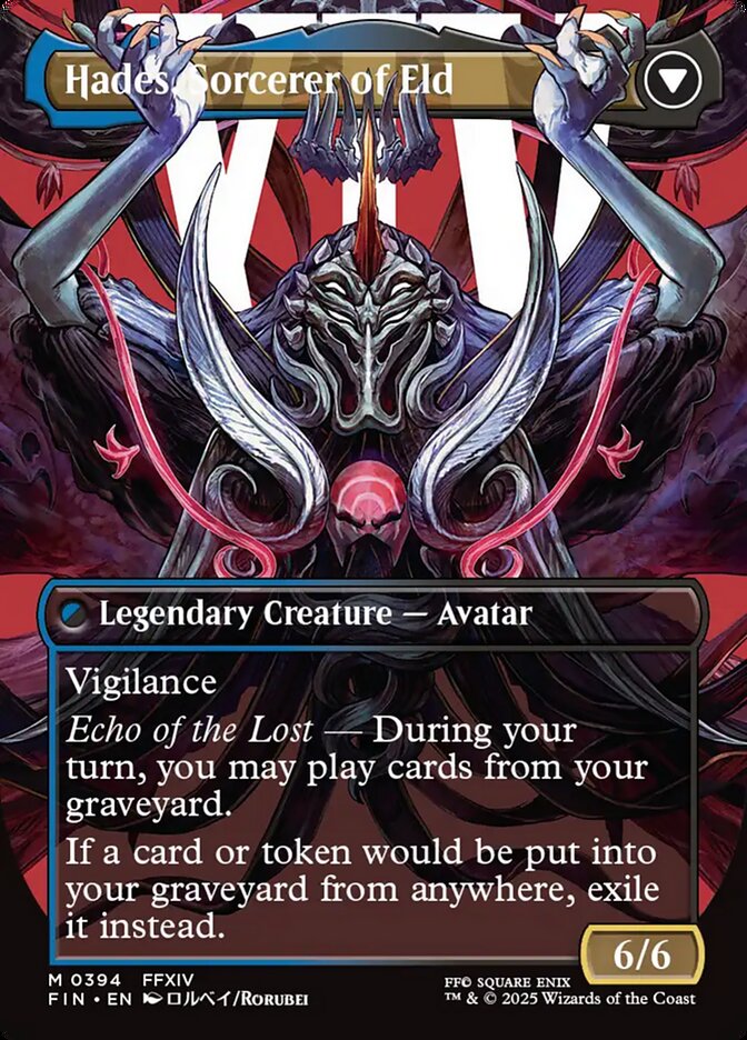 Emet-Selch, Unsundered // Hades, Sorcerer of Eld, Final fantasy Card Art