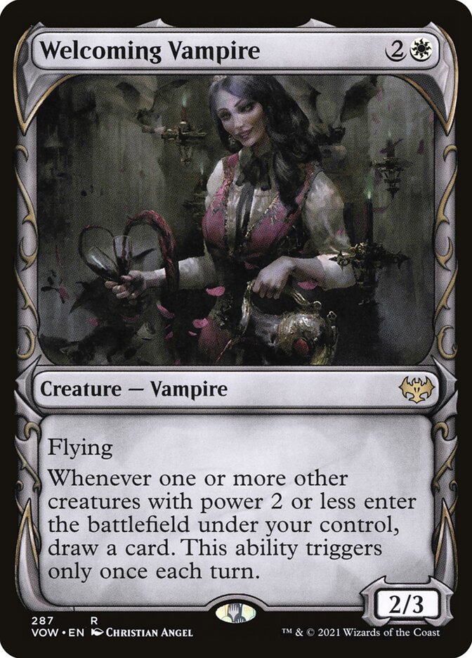 Welcoming Vampire, Innistrad: crimson vow Card Art