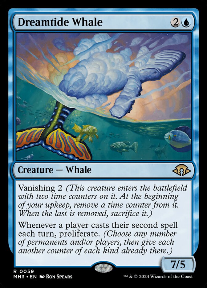 Dreamtide Whale, Modern Horizons 3 Card Art