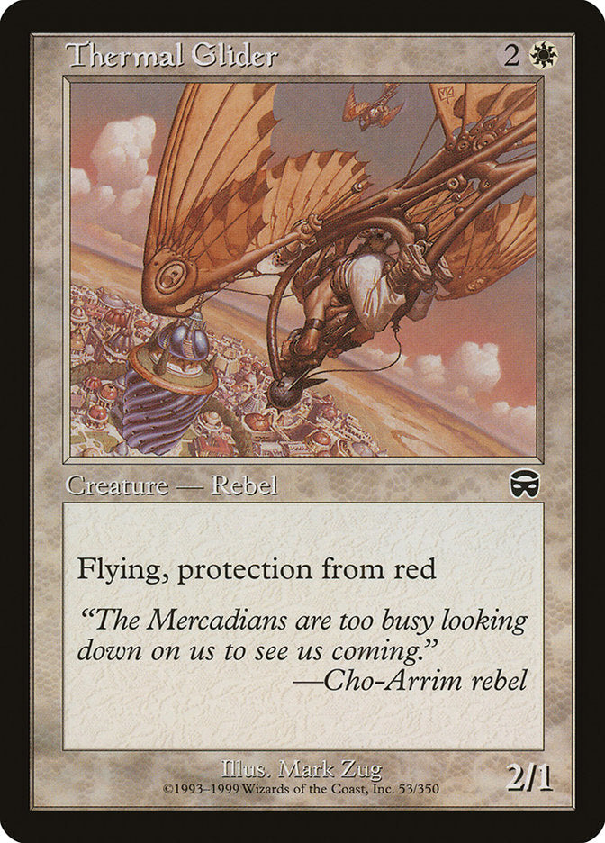 Thermal Glider, Mercadian masques Card Art