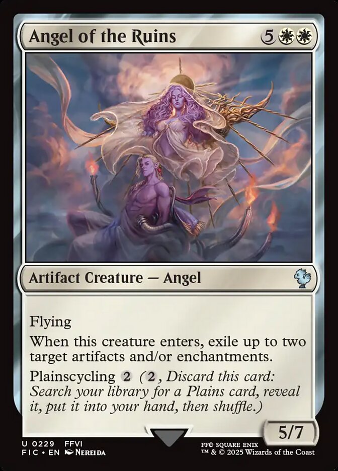 Angel of the Ruins, Final fantasy commander Card Art