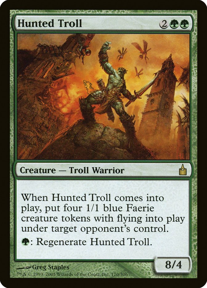 Hunted Troll, Ravnica: City Of Guilds Card Art