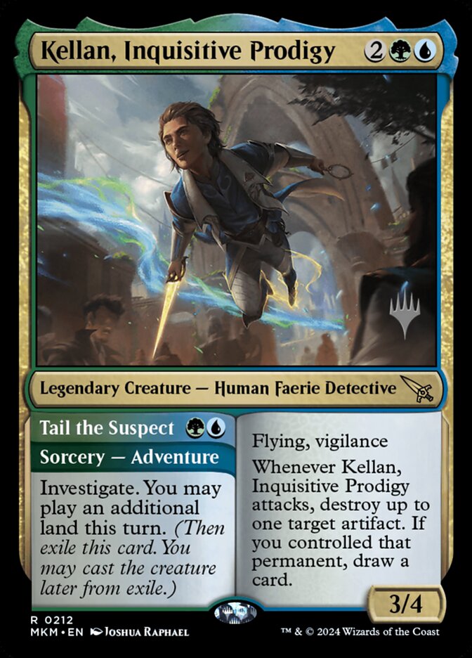 Kellan, Inquisitive Prodigy // Tail the Suspect - Foil