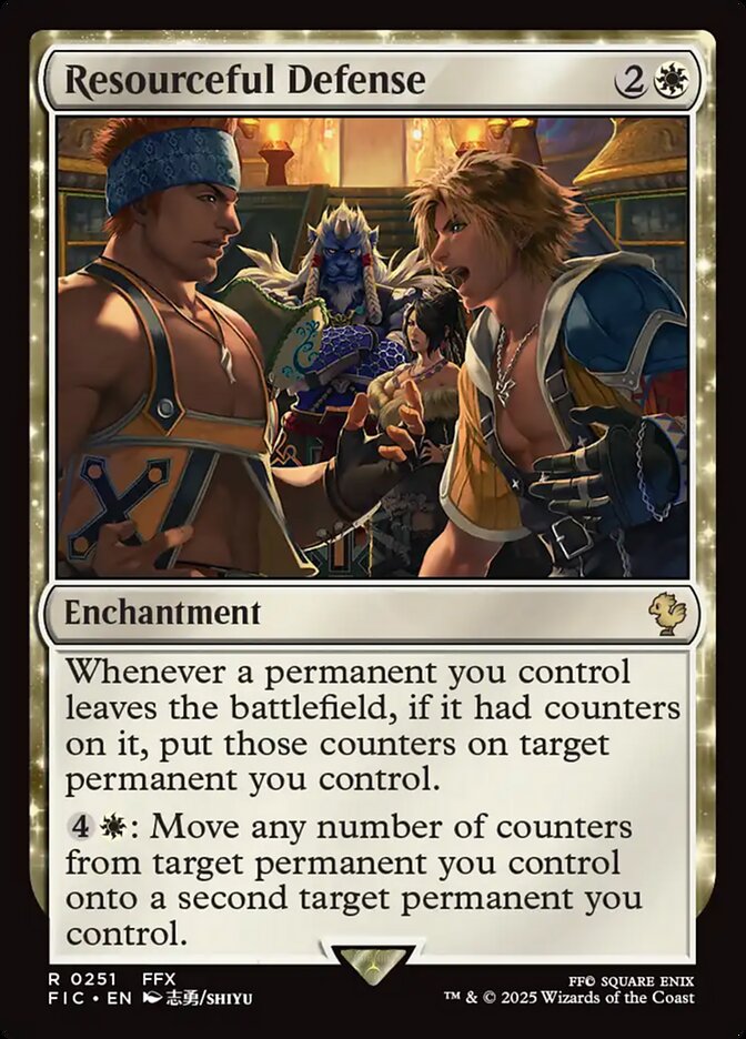 Resourceful Defense, Final fantasy commander Card Art