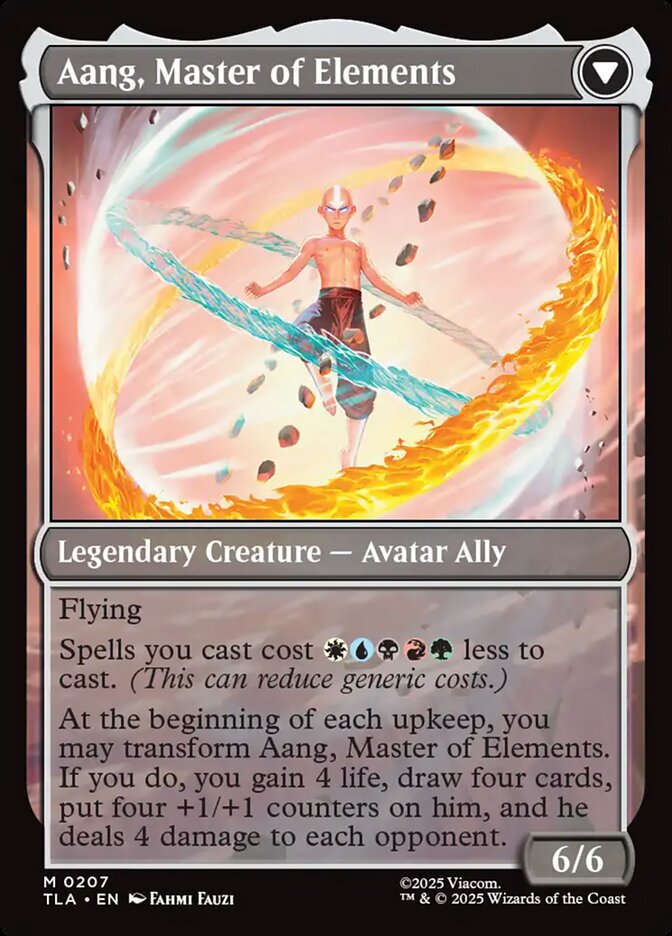 Avatar Aang // Aang, Master of Elements, Avatar: The Last Airbender Card Art