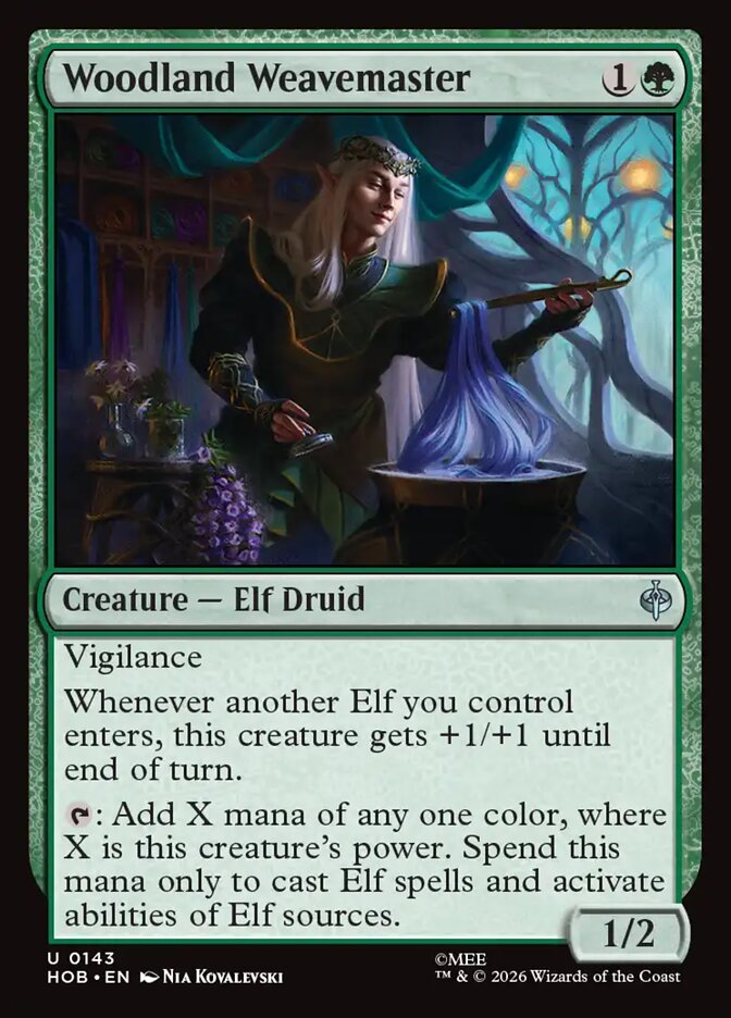 Woodland Weavemaster, The Hobbit Card Art