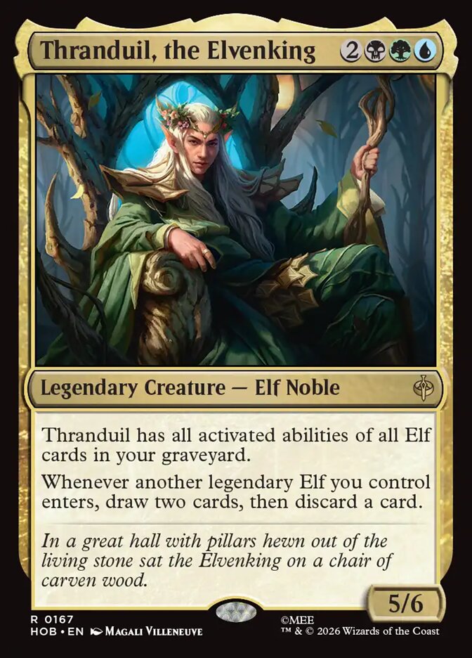 Thranduil, the Elvenking, The Hobbit Card Art