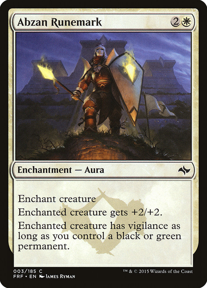 Abzan Runemark, Fate reforged Card Art