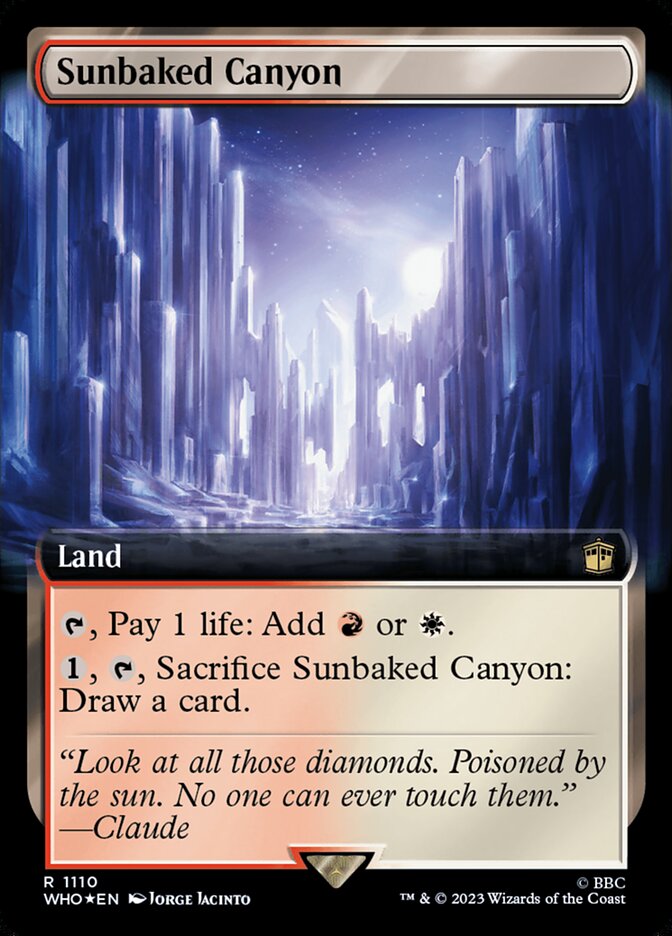 Sunbaked Canyon, Doctor Who Card Art
