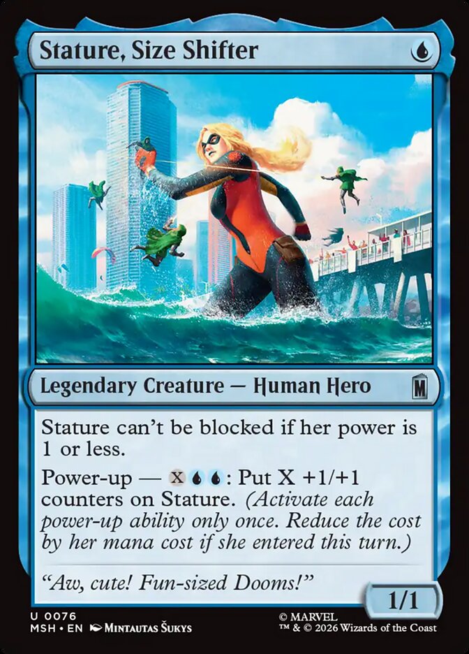 Stature, Size Shifter, Marvel Super Heroes Card Art