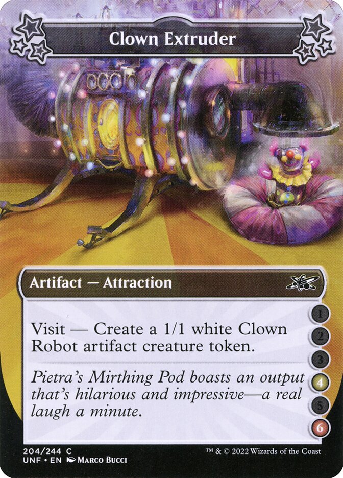 Clown Extruder, Unfinity Card Art