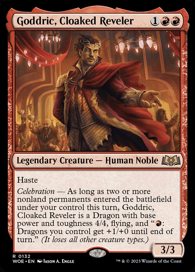 Goddric, Cloaked Reveler, Wilds of eldraine Card Art