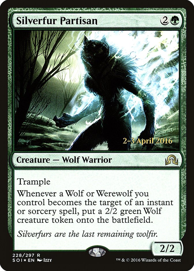 Silverfur Partisan, Shadows over innistrad promos Card Art