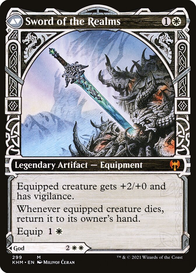 Halvar, God of Battle // Sword of the Realms, Kaldheim Card Art