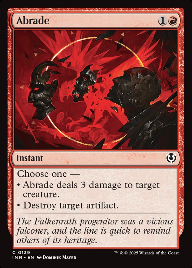 Abrade, Innistrad remastered Card Art