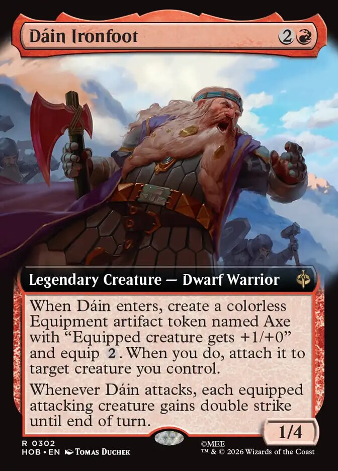 Dáin Ironfoot, The Hobbit Card Art