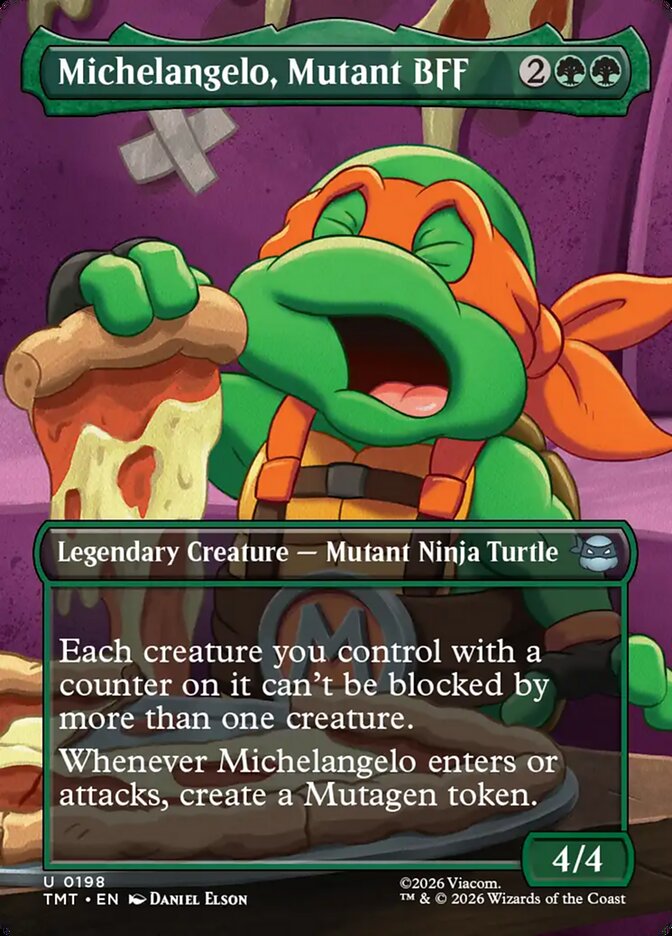 Michelangelo, Mutant BFF, Teenage Mutant Ninja Turtles Card Art