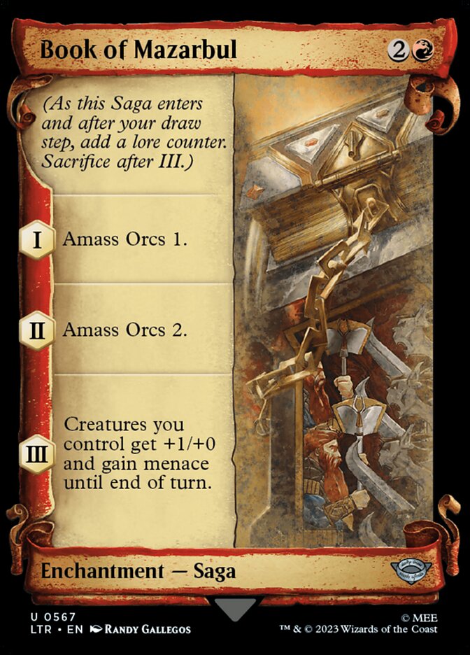 Book of Mazarbul, The lord of the rings: tales of middle-earth Card Art