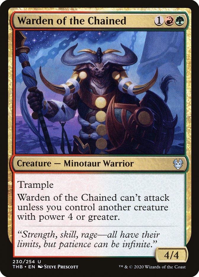 Warden of the Chained, Theros beyond death Card Art