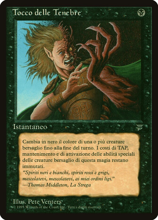 Touch of Darkness, Legends Card Art