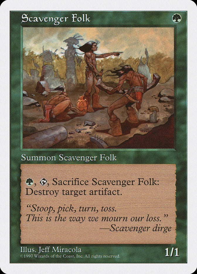 Scavenger Folk, Fifth edition Card Art