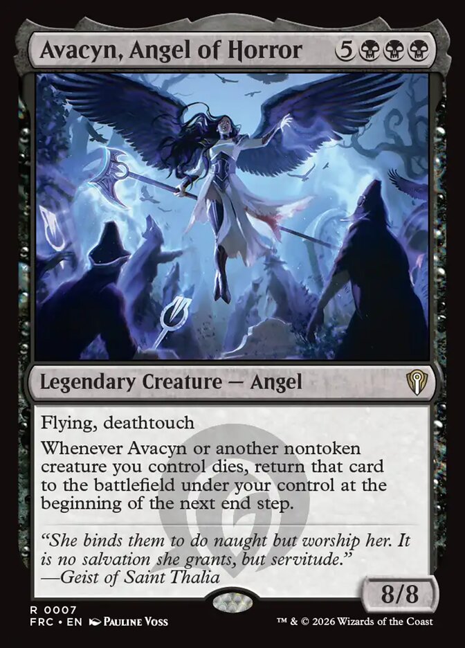 Avacyn, Angel of Horror, Reality Fracture Commander Card Art