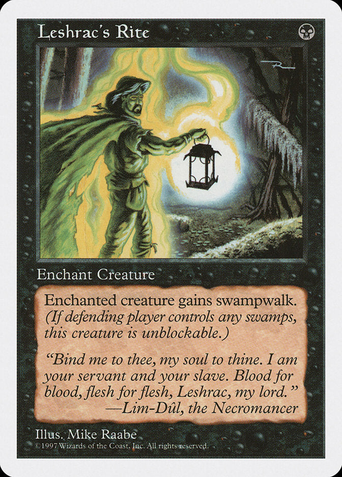 Leshrac's Rite, Fifth Edition Card Art