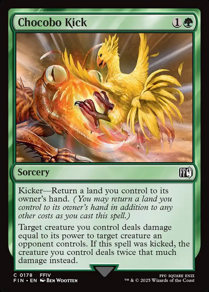 Chocobo Kick, Final fantasy Card Art