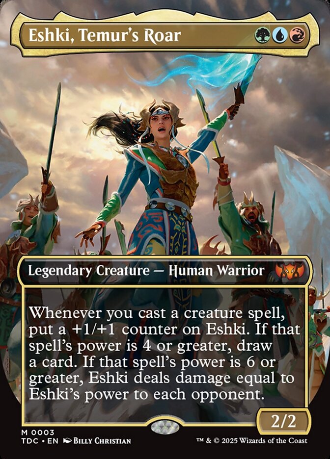Eshki, Temur's Roar, Tarkir: dragonstorm commander Card Art