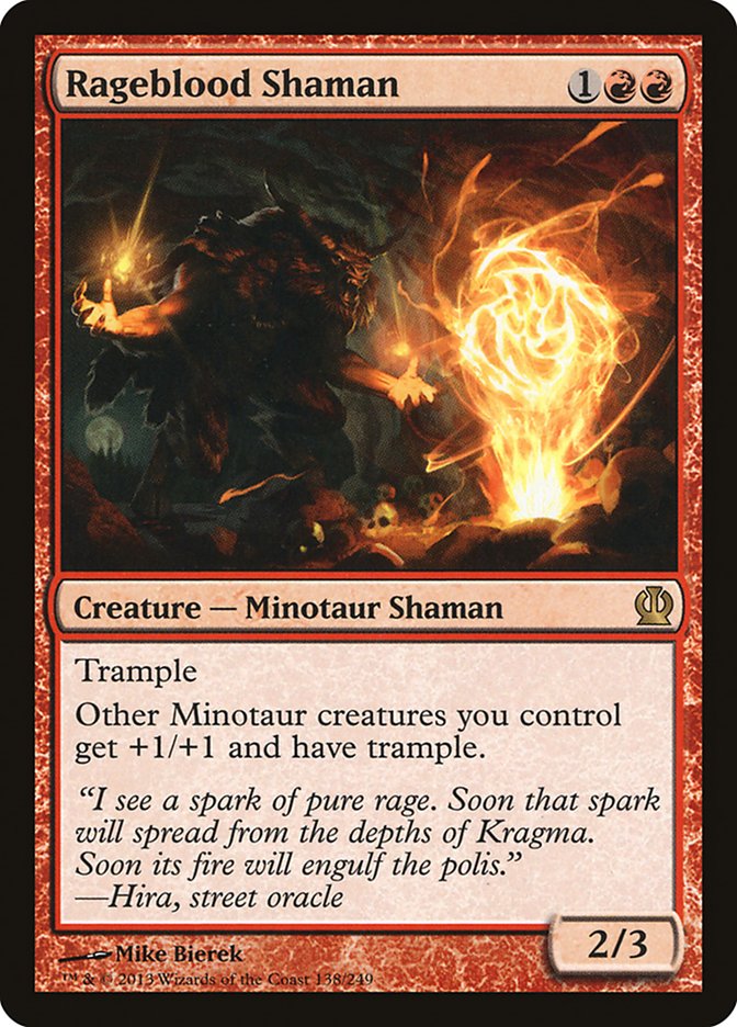 Rageblood Shaman, Theros Card Art