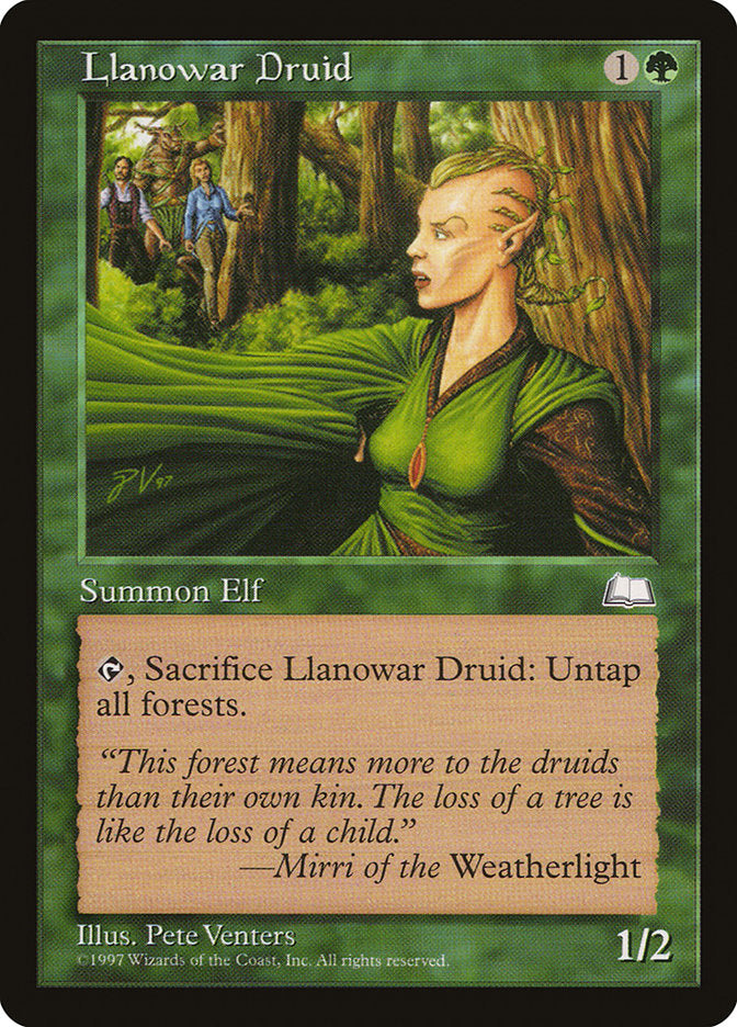 Llanowar Druid, Weatherlight Card Art