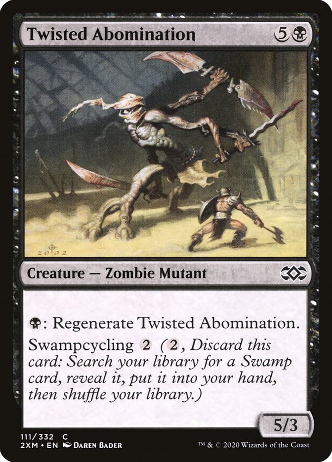 Twisted Abomination, Double masters Card Art