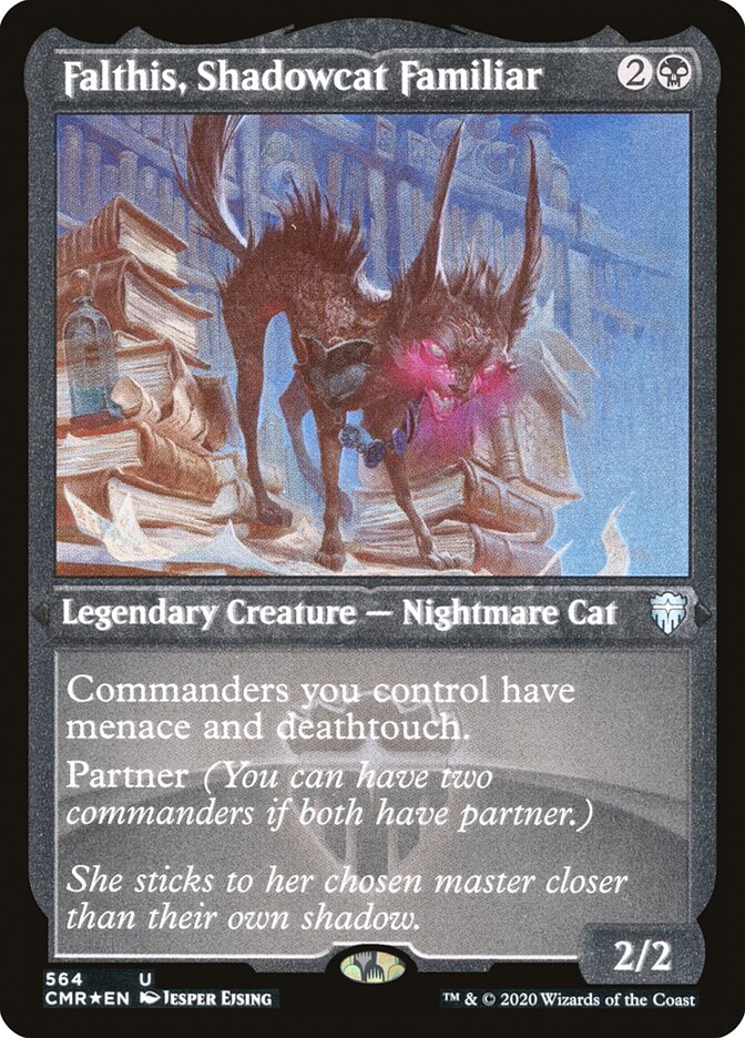 Falthis, Shadowcat Familiar - Etched Foil