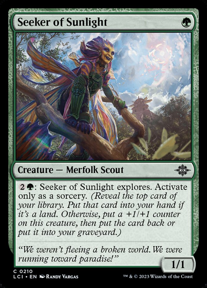 Seeker of Sunlight, The lost caverns of ixalan Card Art