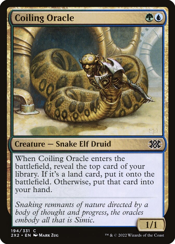 Coiling Oracle, Double masters 2022 Card Art