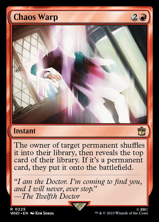 Chaos Warp, Doctor Who Card Art