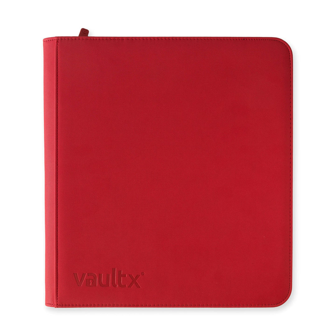 VaultX - 12-Pocket - Exo-Tec Zip Binder - Fire Red