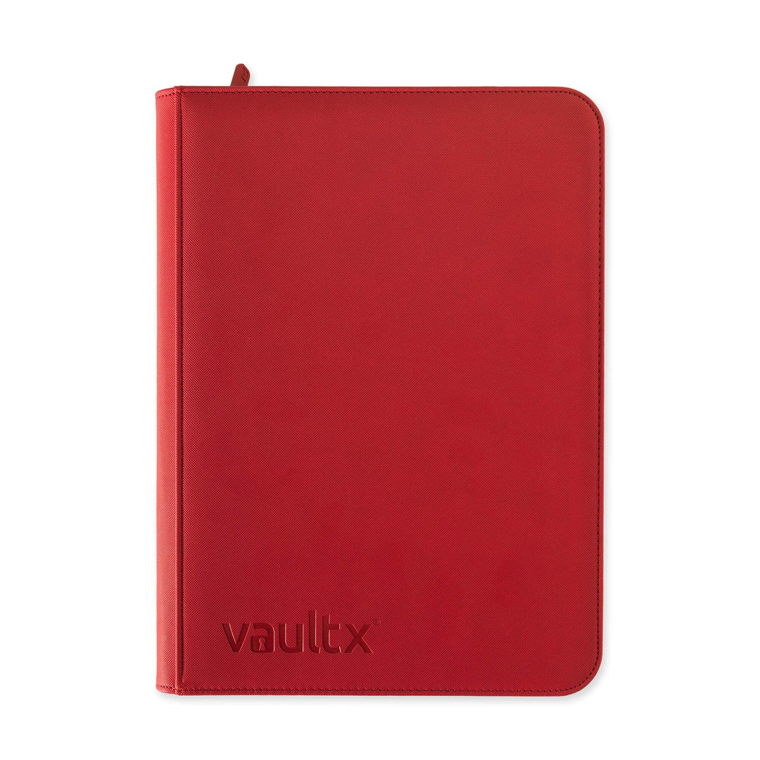 VaultX - 9-Pocket - Exo-Tec Zip Binder - Fire Red