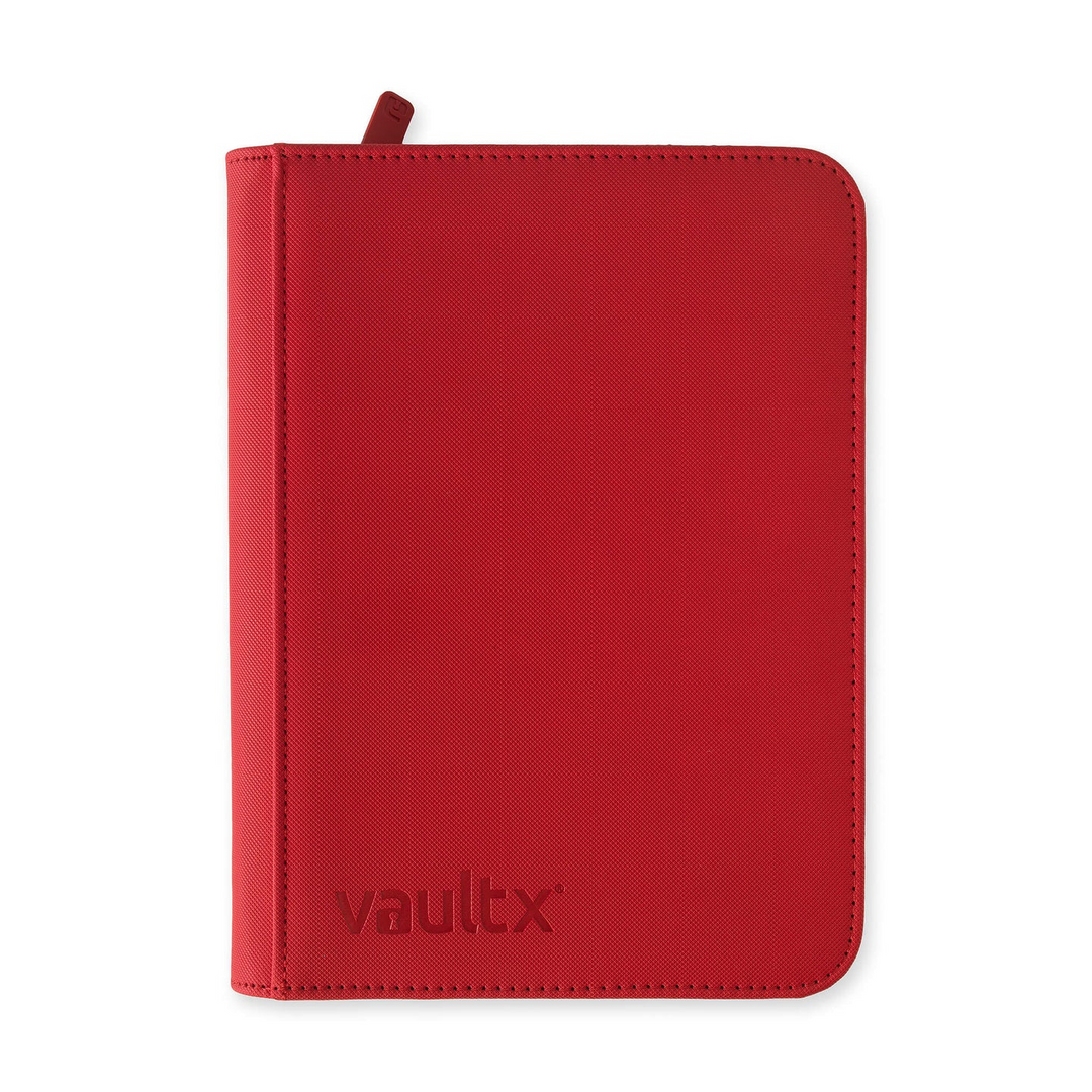 VaultX - 4-Pocket - Exo-Tec Zip Binder - Fire Red