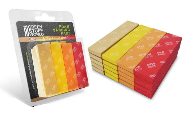 Green Stuff World - Foam Sanding Pads - Coarse Grit