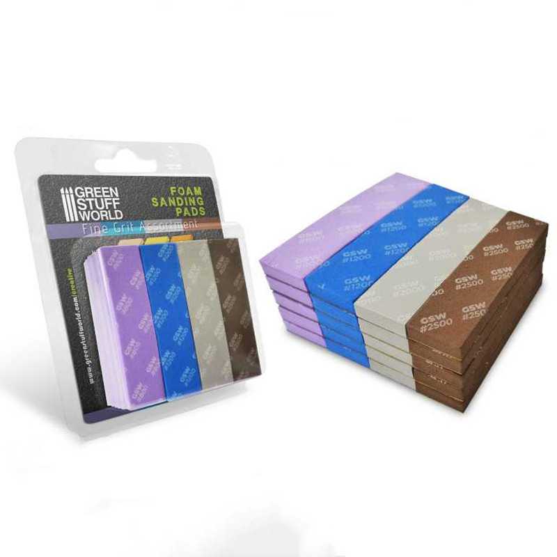 Green Stuff World - Foam Sanding Pads - Fine Grit