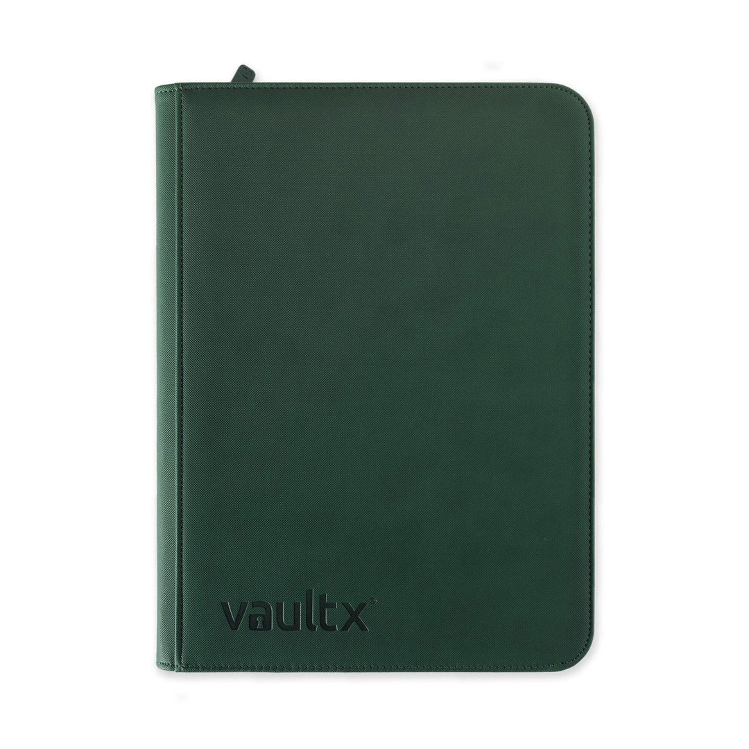 VaultX - 9-Pocket - Exo-Tec Zip Binder - Forest Green