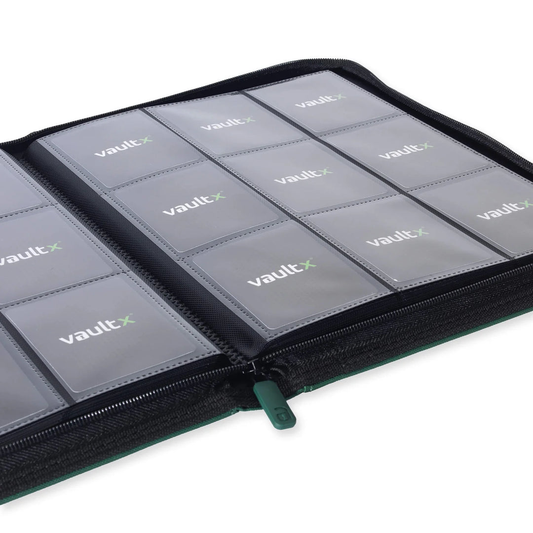VaultX - 9-Pocket - Exo-Tec Zip Binder - Forest Green
