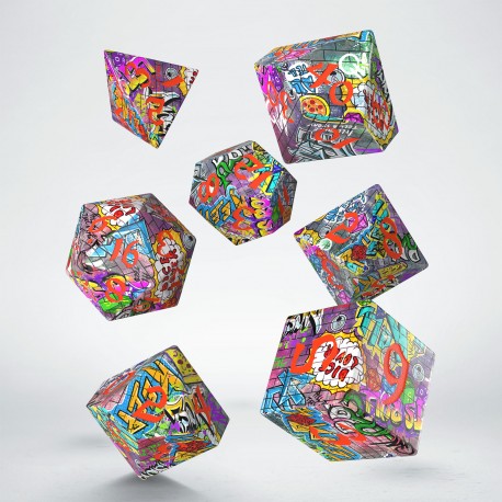 Q Workshop - Dice - RPG Set - Full Art: Street Art