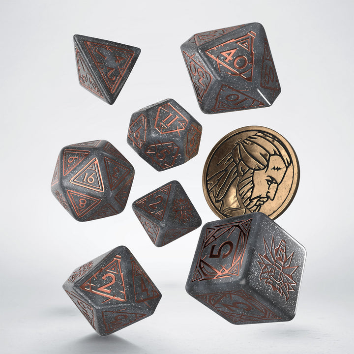 Q Workshop - Dice - RPG Set - The Witcher - Geralt: Price Of Neutrality
